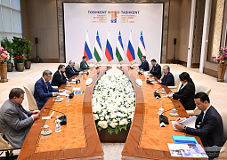 Состоялась встреча российской делегации с Президентом Республики Узбекистан Шавкатом Мирзиёевым